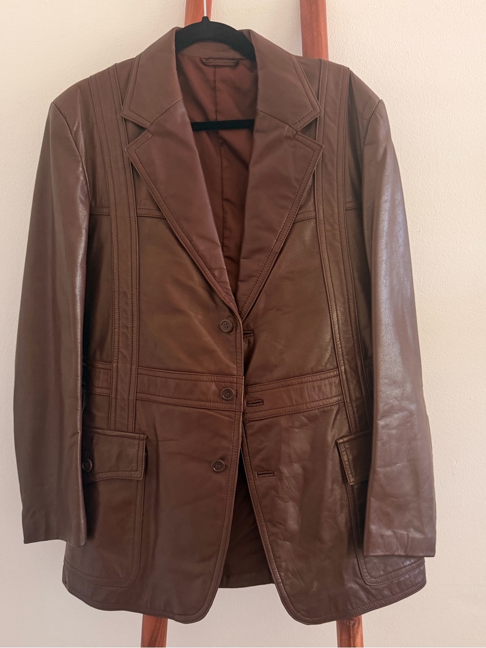 Vintage brown leather jacket